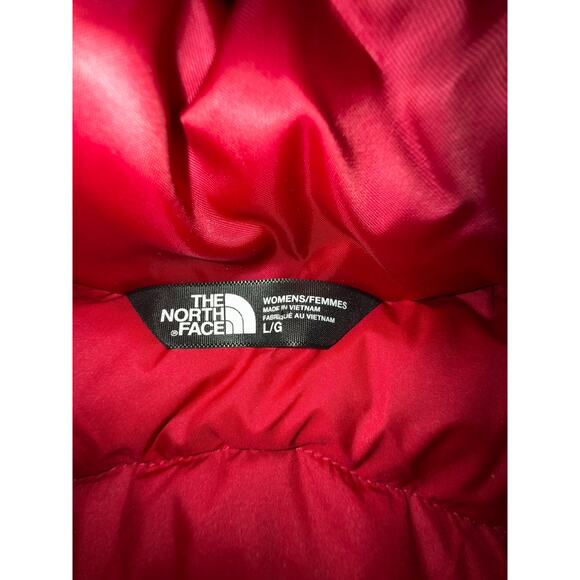 The North Face Aconcagua Vest Womens Lg 550 Goose Down Quilted Puffer Pink NWOT - Picture 5 of 6